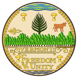 Color version of the Great Seal of Vermont includes the words, "Vermont - Freedom & Unity