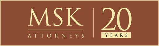 MSK Attorneys 20th Anniversary Logo