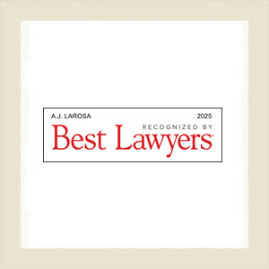 Best Lawyers 2025 badge for Vermont attorney AJ LaRosa