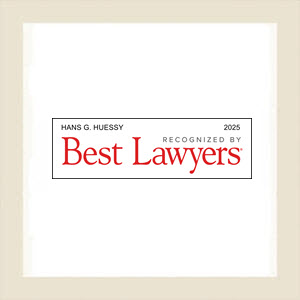 Best Lawyers 2025 badge for Vermont attorney Hans Huessy