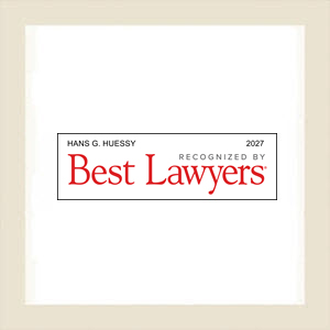 Best Lawyers 2027 badge for Vermont attorney Hans Huessy